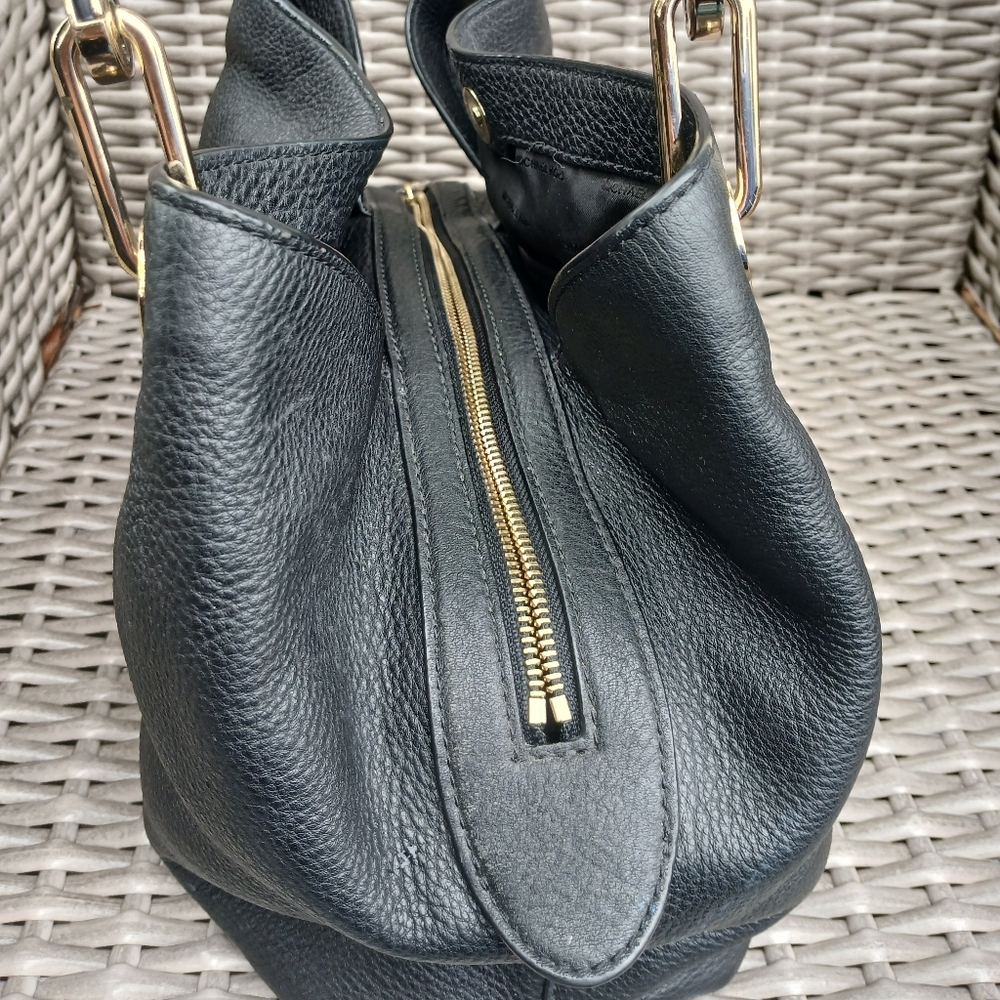 Michael Kors Black Pebbled Leather Shoulder Bag - Picture 13 of 16